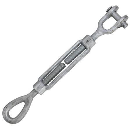 Us Cargo Control Galvanized Turnbuckle - Import - Jaw & Eye - 3/4" x 6" JETBGV34X6